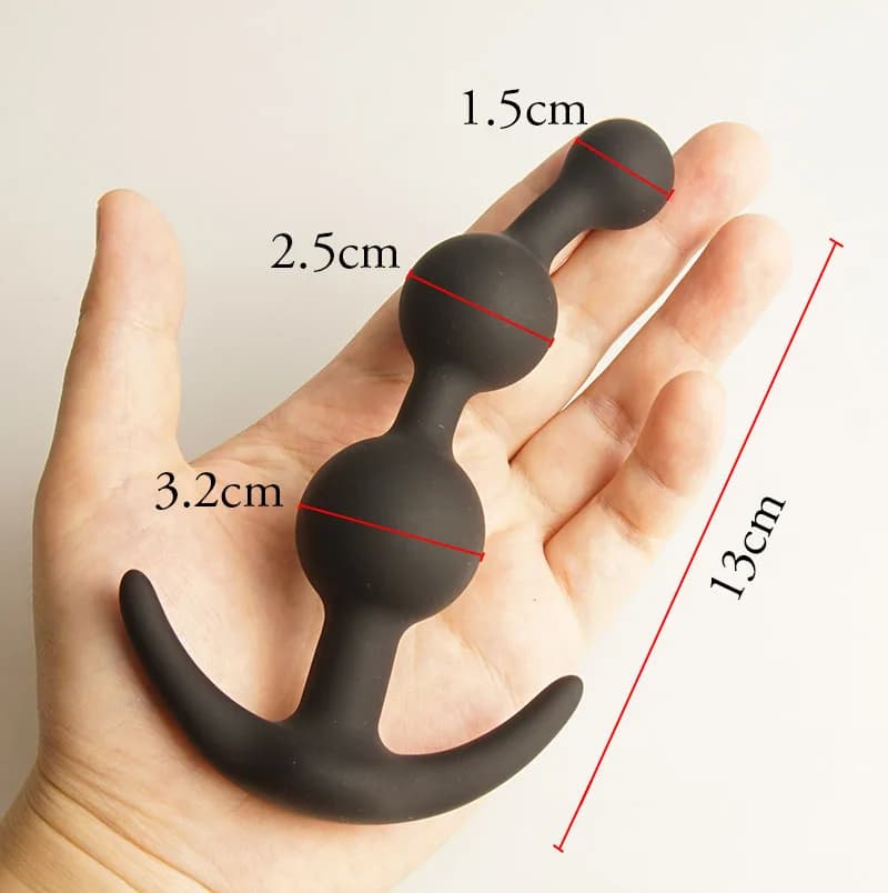 Perles anales boules longue gode formation, Silicone Anus cul mais godemichet anal, Plug anal godemi