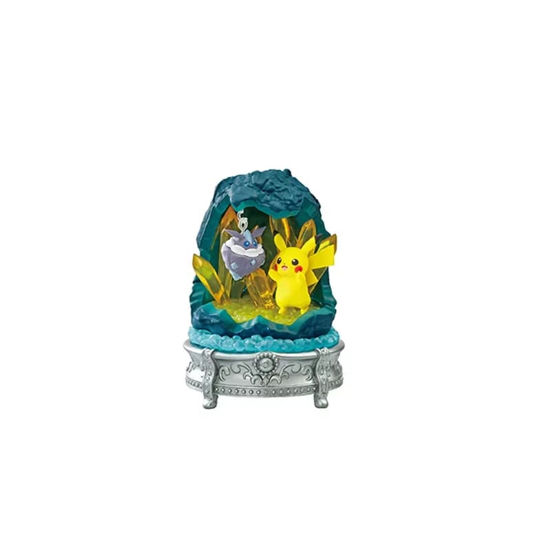 Figurine Pokémon Re-Ment, 41 Styles, Collection Little Night, 2 fêtes au néon, Pikachu et Galal, Jig