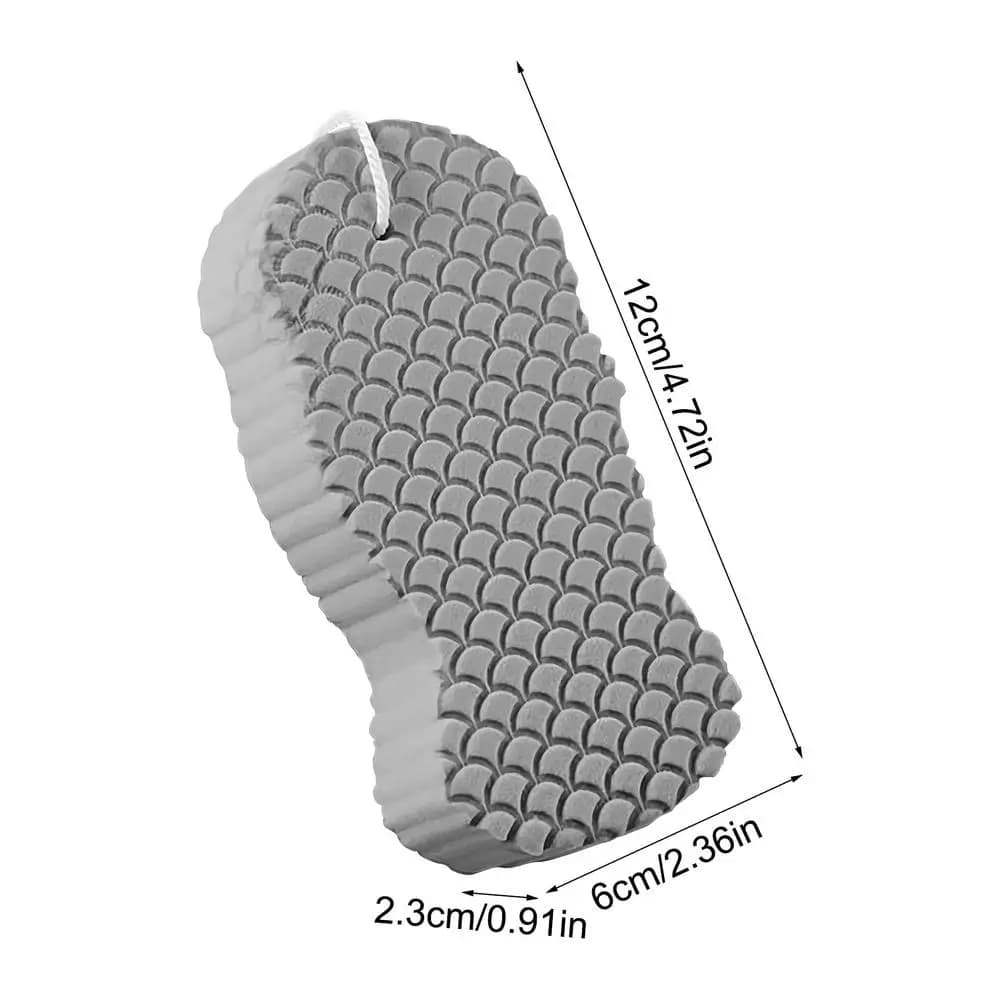 Éponge de bain exfoliante, éponge de gommage corporel, gant de toilette exfoliant, outil de nettoyag