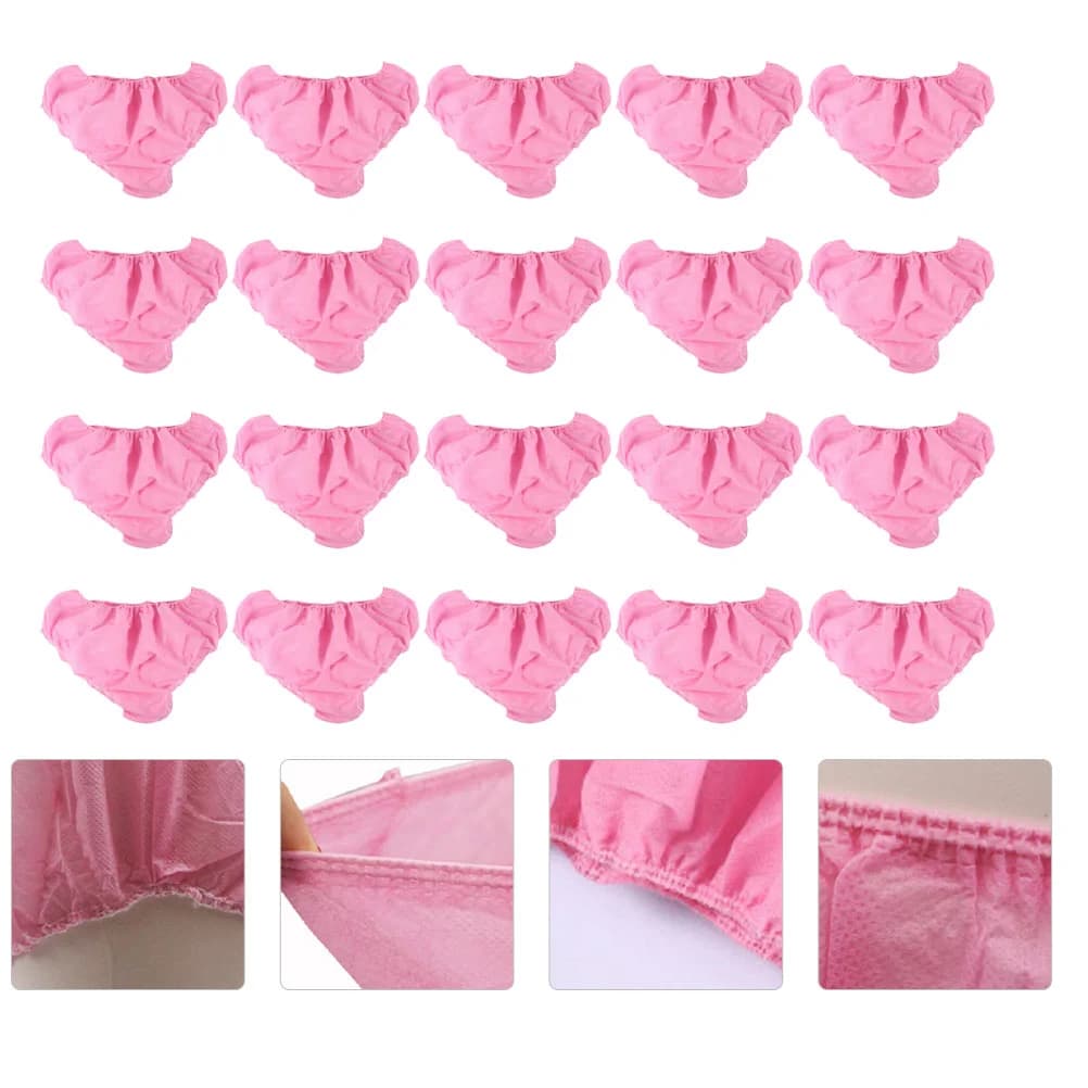 50 pièces culottes jetables Non tissées slips Spa culottes sous-vêtements intimes voyage usage quoti
