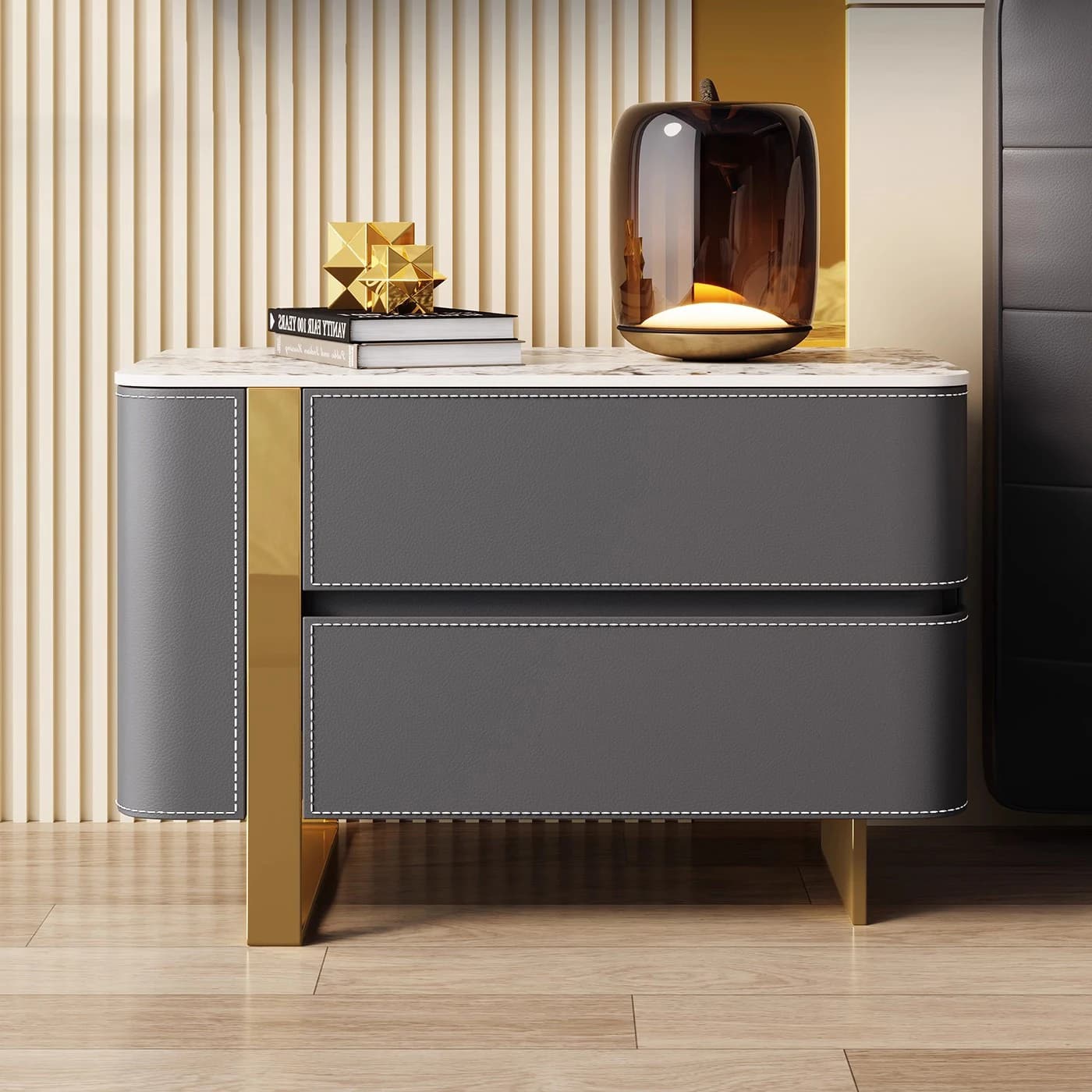Tables De chevet modernes et tendance, minimalistes, délicates, élégantes, esthétiques De luxe, meub