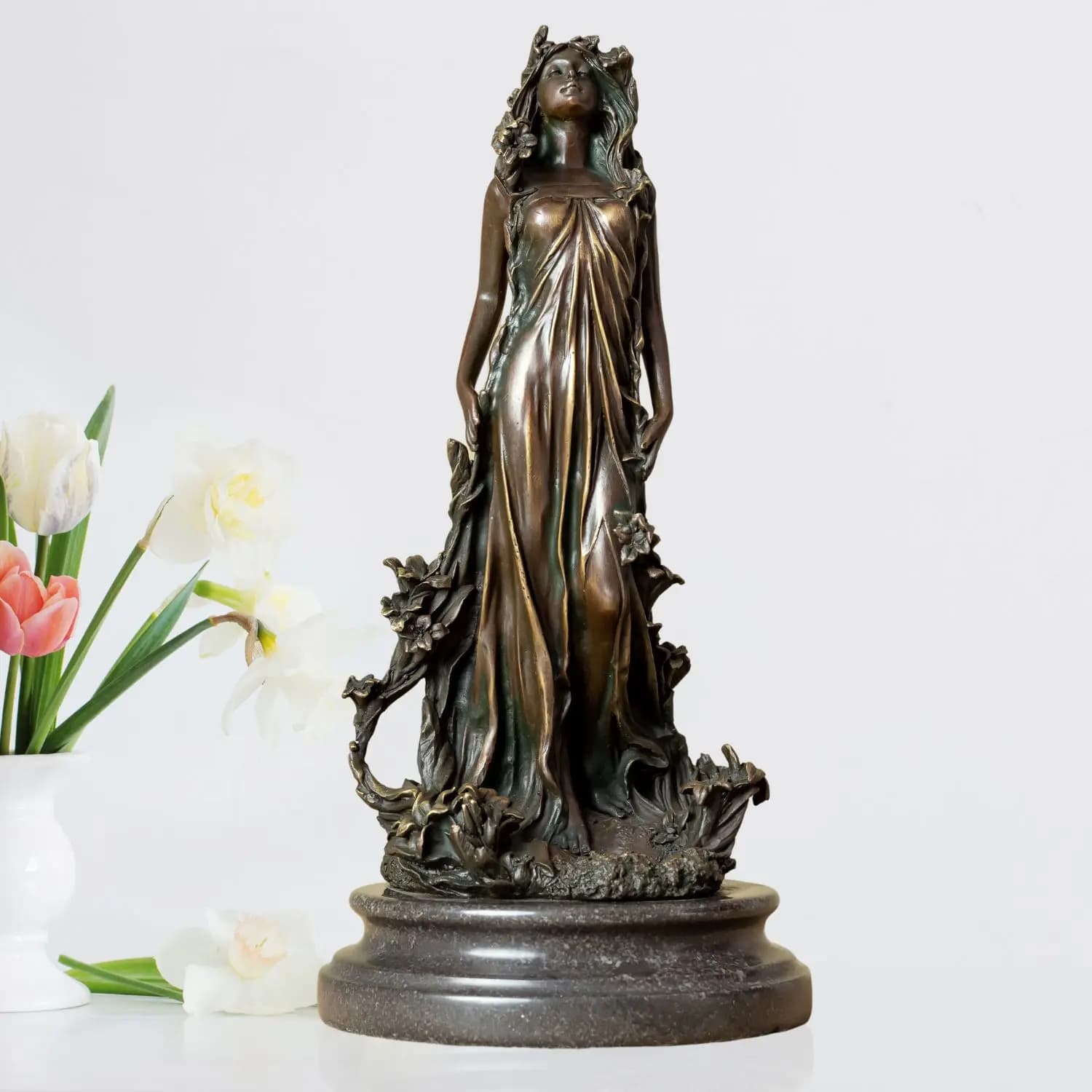 Sculpture en bronze Aphrodite pour la décoration intérieure, mythe grec, déesse de l'amour et de la 