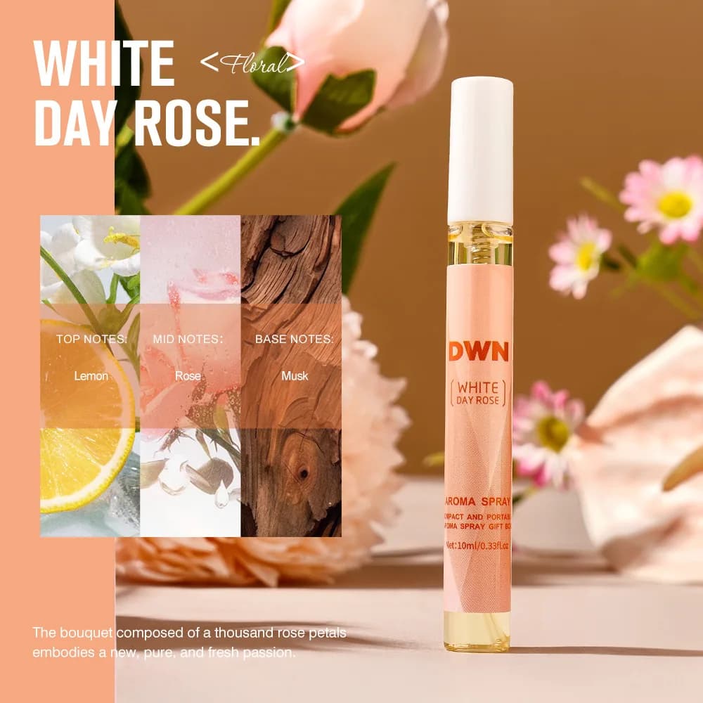 Ensemble de parfum de fleurs, 5/1 pièces, parfum corporel fort et frais, doux, pour rendez-vous, fli