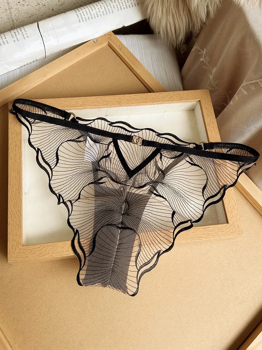 Ensemble de lingerie en dentelle ultra-fine de style européen, broderie, soutien-gorge minimisateur,
