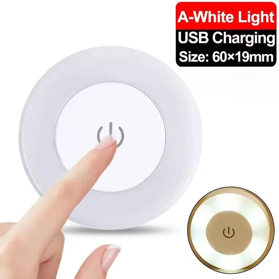 3 Modes LED capteur tactile veilleuses Portable USB Rechargeable Base magnétique applique murale cha