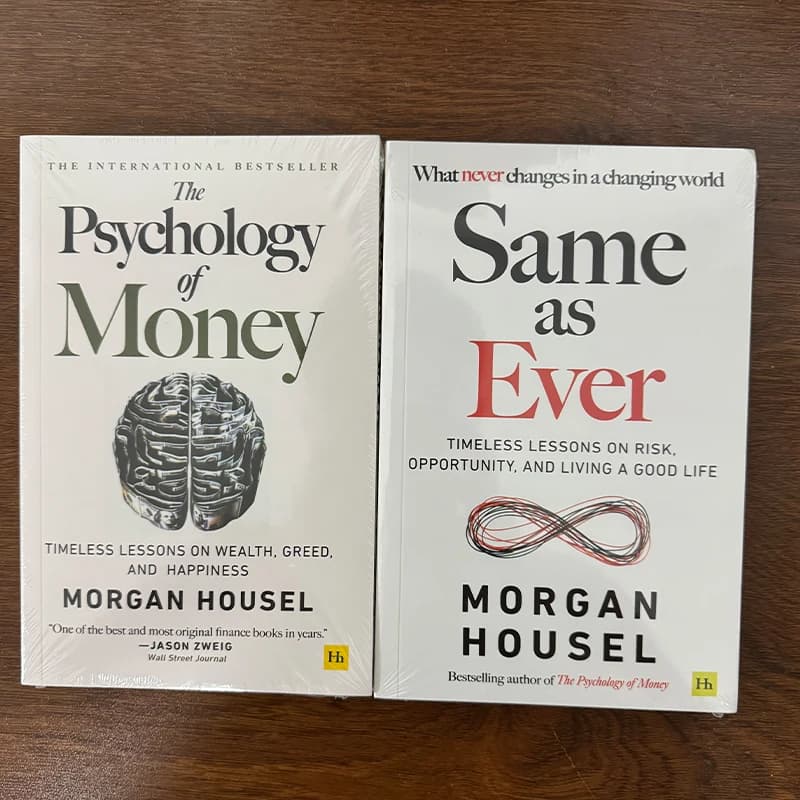 Morgan Housel 2 livres/ensemble : La psychologie de l'argent + Les mêmes livres de finance et d'auto