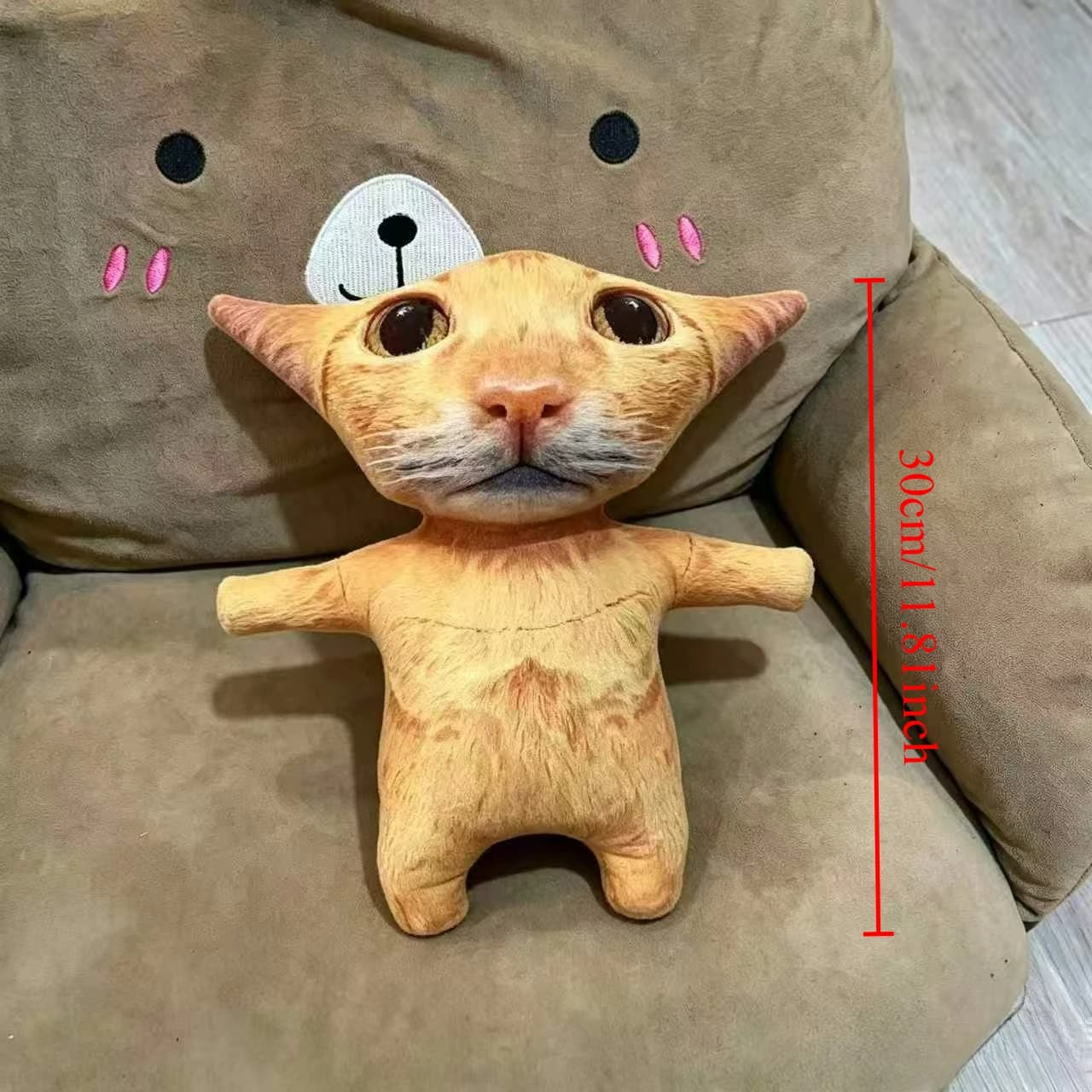Peluche Animale Mignonne Kawaii : Chiot, Chat, Cochon – Coussin Doux de Simulation, Décoration de Ch