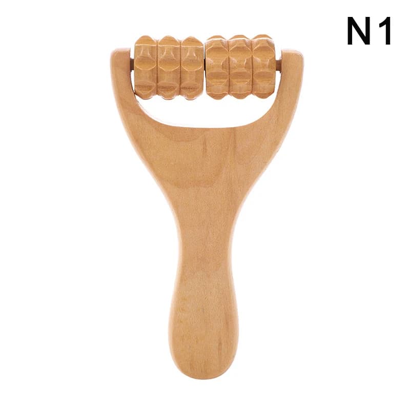 Rouleau en bois masseur thérapie corps masseur visage épaule cou main pousser roulant masseur corps 