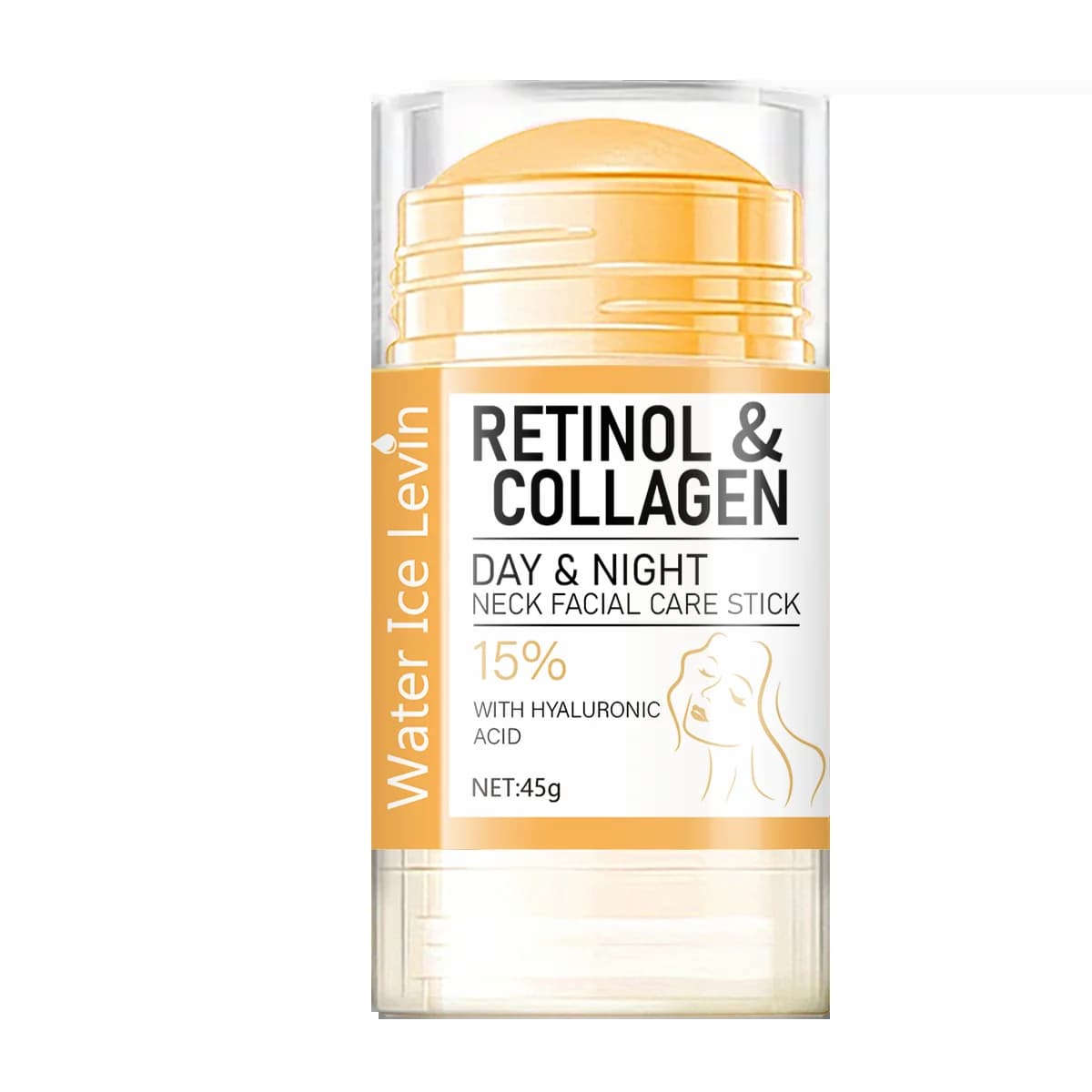 Crème pour le visage et le cou au rétinol et au collagène, qui relève le cou, raffermit et hydrate l