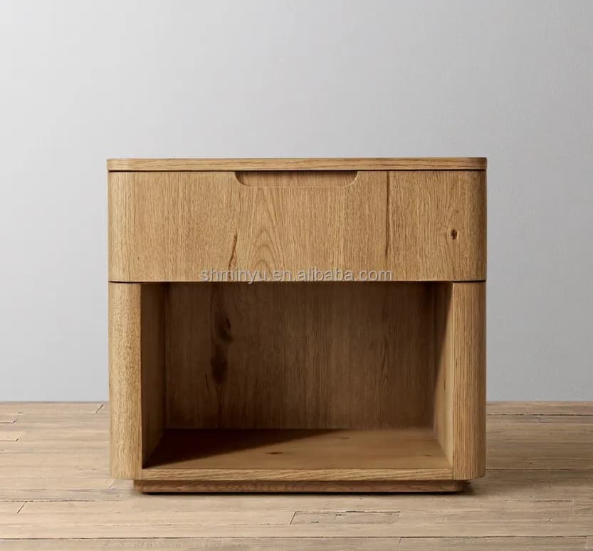 Meubles de maison modernes de luxe, meubles de chambre à coucher, table de chevet à 1 tiroir de Styl