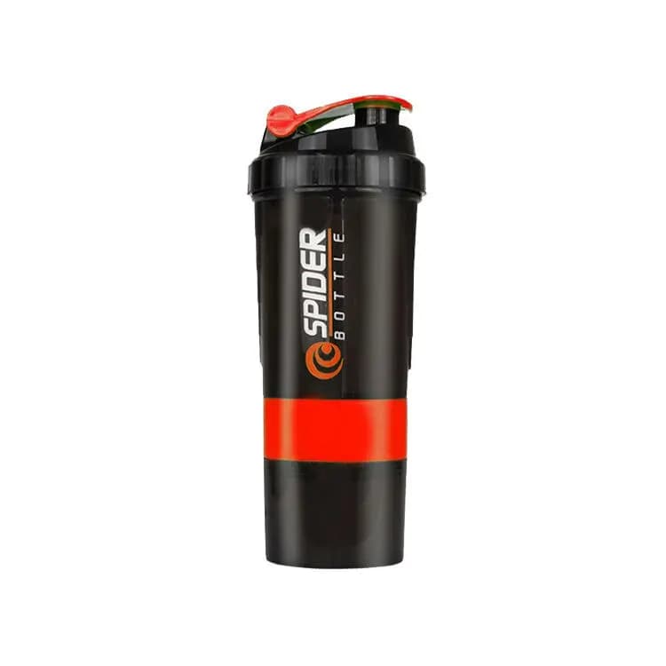 3 couches Shaker bouteille de protéines poudre Shake Cup bouteille d'eau tasse de mélange en plastiq
