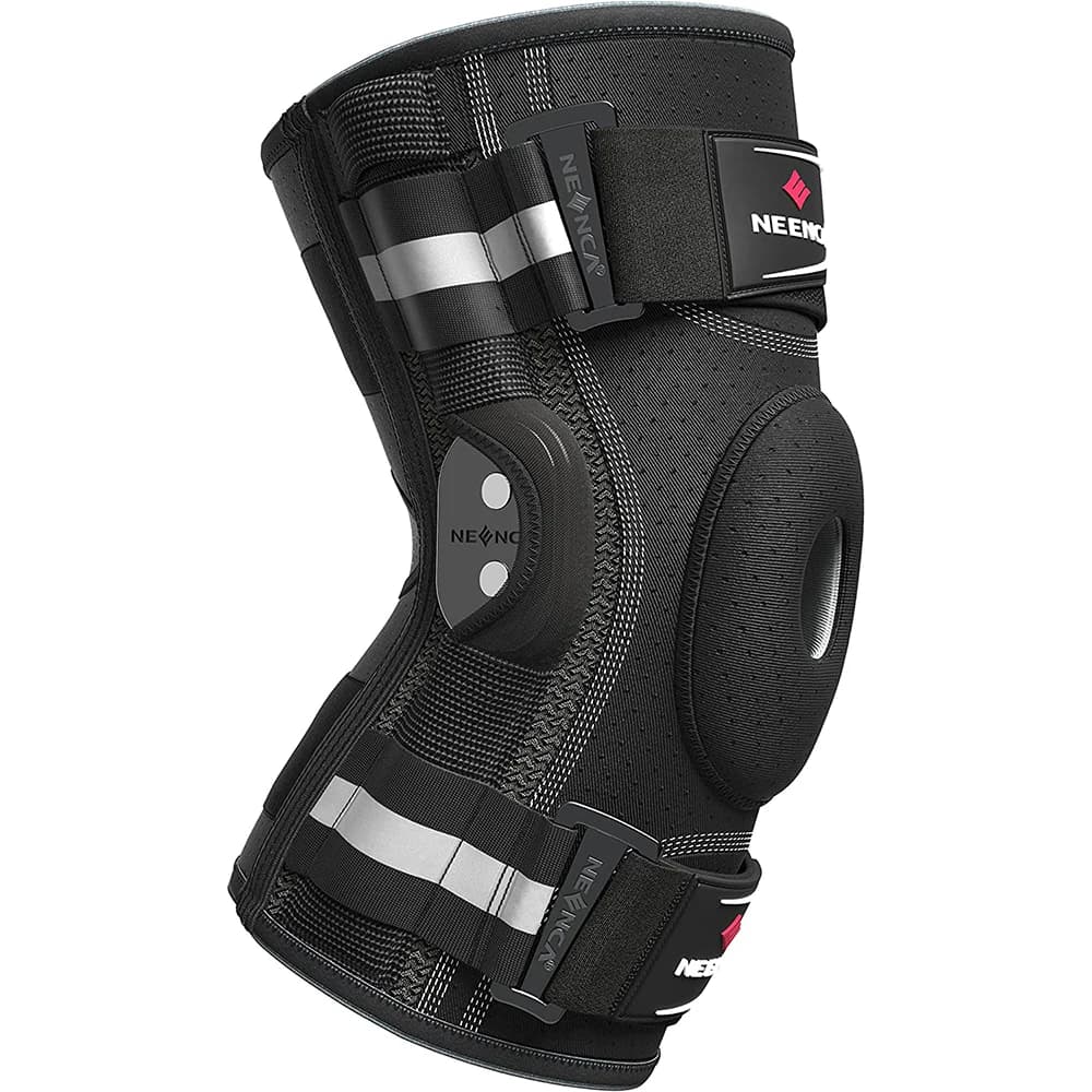 NEENCA genouillère articulée pour douleur au genou soutien du genou avec stabilisateurs latéraux sou