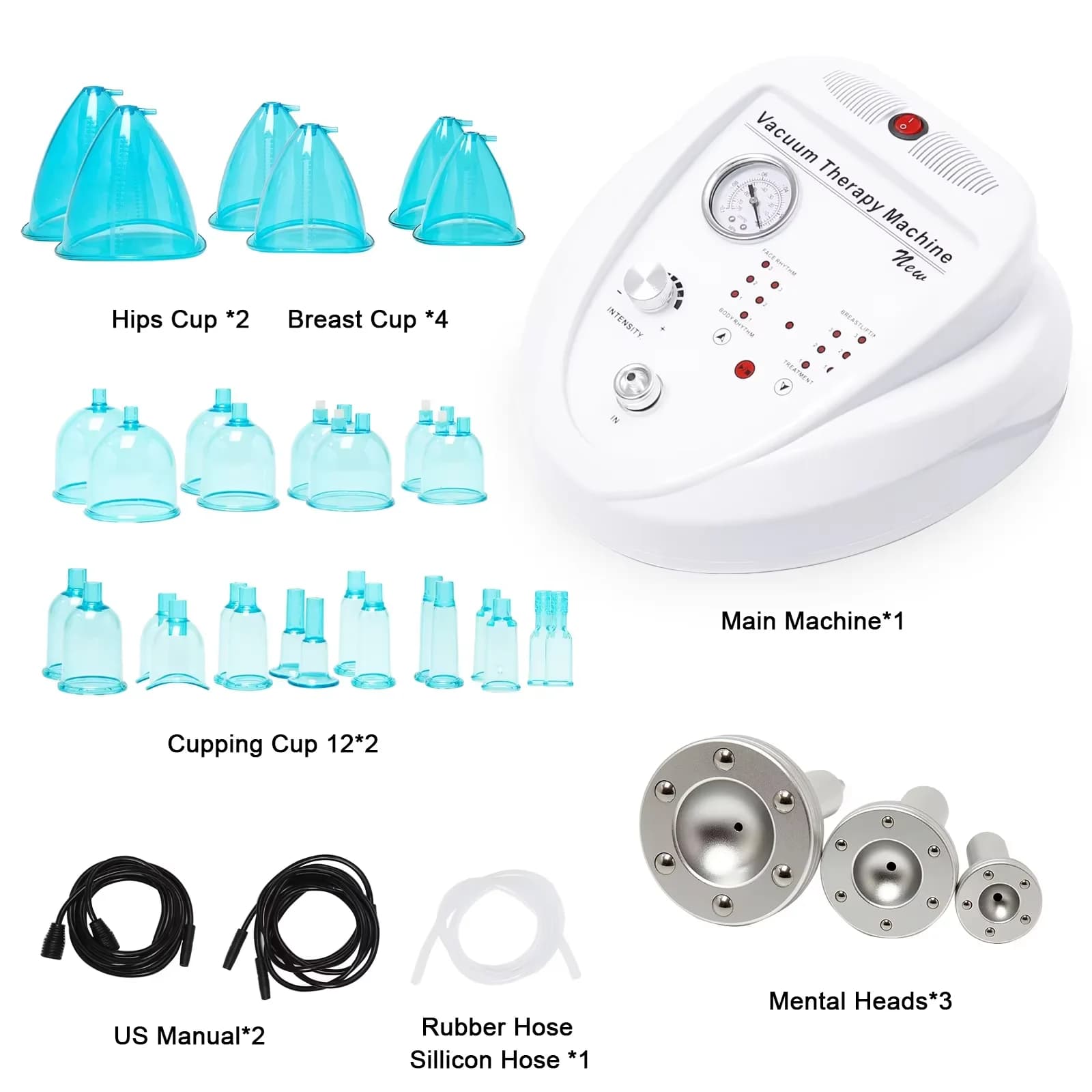 Machine de thérapie de Massage sous vide, pompe d'agrandissement, levage du sein, mise en forme du c