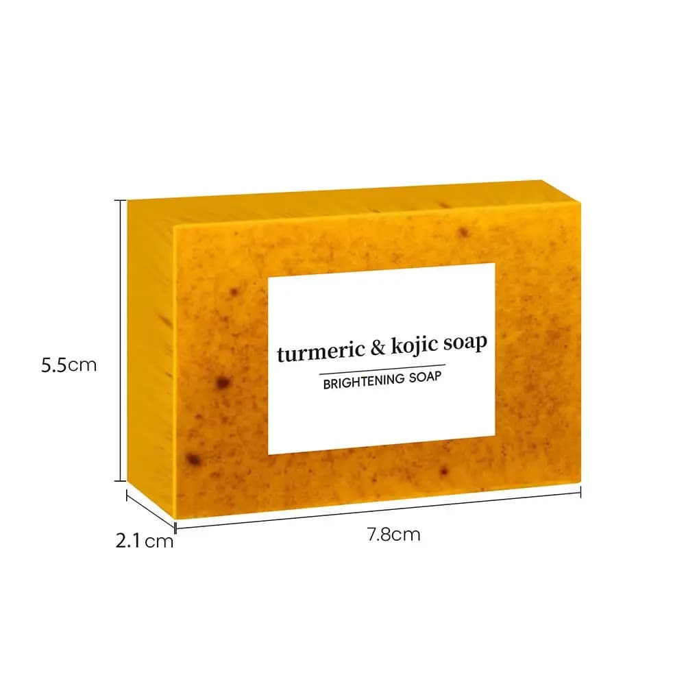 Savon fait à la main au curcuma, savon à l'acide kojique au citron, savon de douche et pour le visag