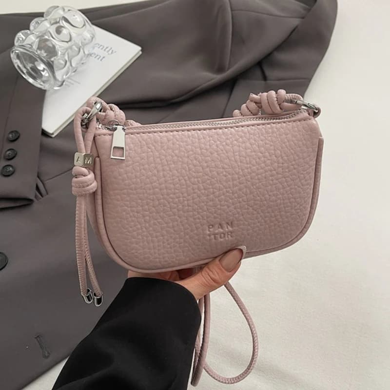 Le sac à bandoulière pour femme est à la mode, polyvalent, couleur unie, design exquis, les déplacem