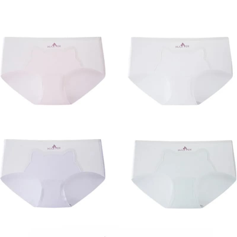 Culotte Fine et Respirante Sans Couture pour Fille, Sous-Vêtement Doux et Confortable, Anti-Adorable
