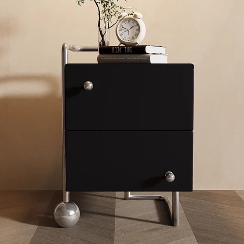 Tables De chevet minimalistes noires en bois, modernes, uniques, chics, tendance, luxe, meubles De d