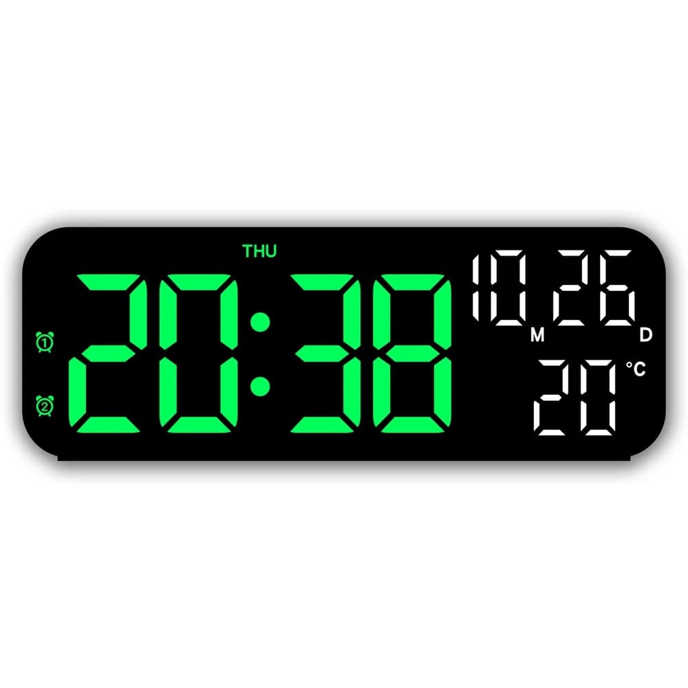 Réveil numérique température et Date affichage de la semaine Mode nuit horloge de Table commande voc