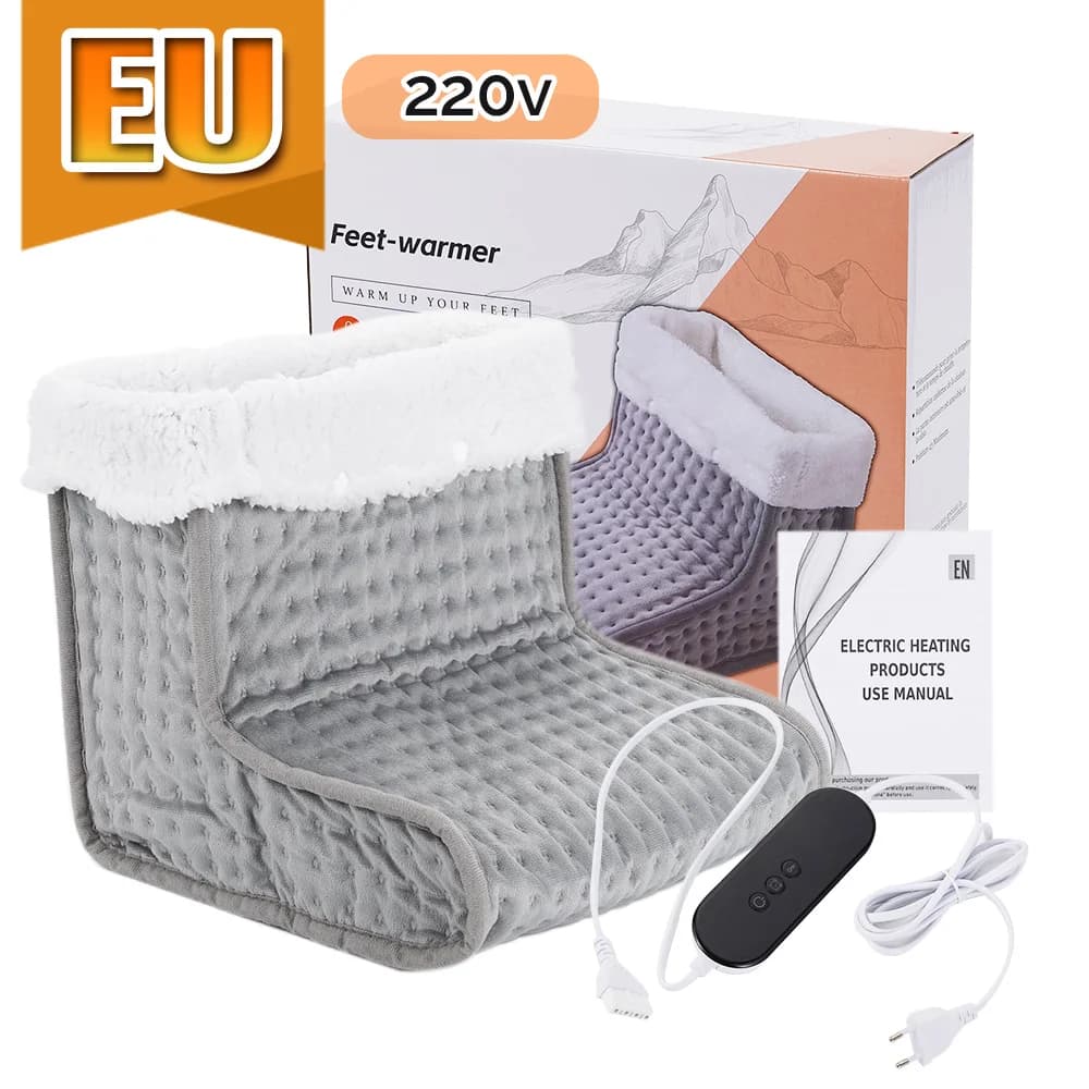26*28*22 cm pied chauffant électrique chauffe-pieds US/EU pieds souples coussin chauffant 9 vitesses