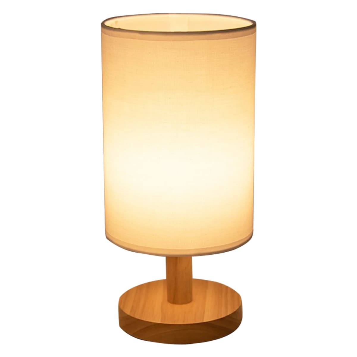 Lampe de chevet USB, lampe de table pour chambre à coucher, lampe de bureau en bois, lampe de chevet