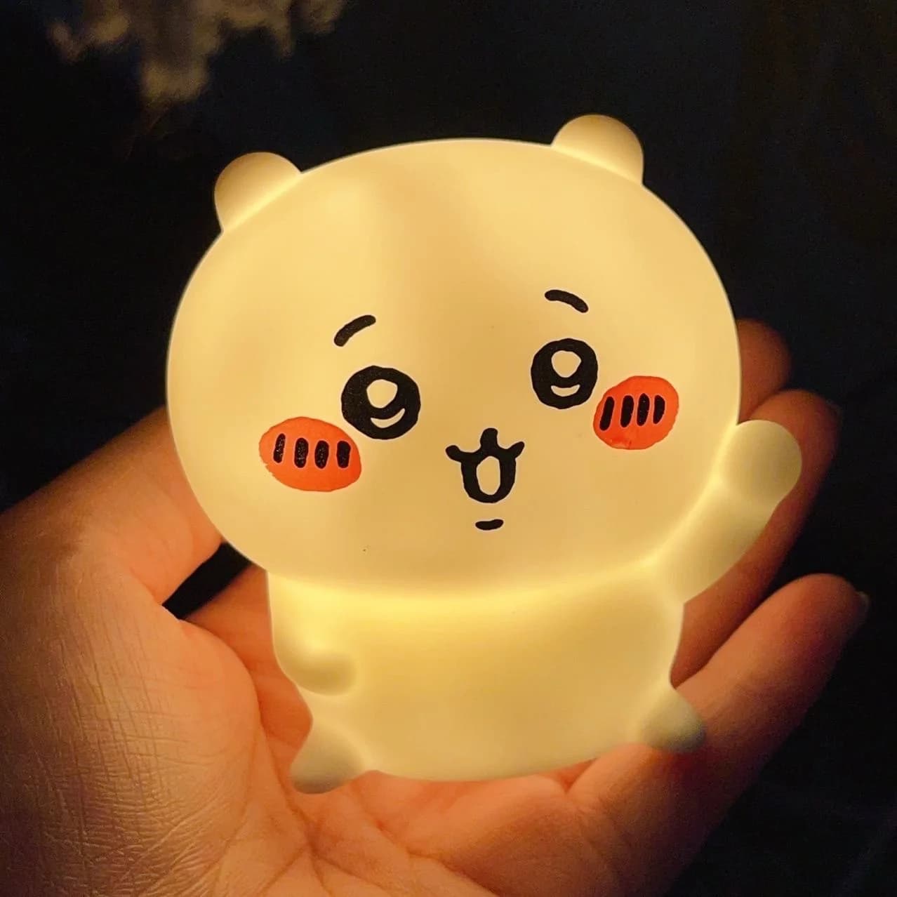 Lampe de chevet en silicone souple Chiikawa mignonne, Kawaii Hachiware Usagi Momonga, lampe de cheve