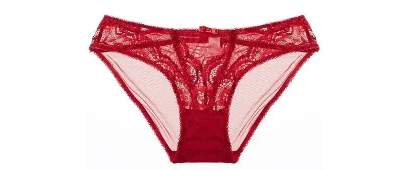 Ensemble de soutien-gorge en dentelle de Noël – Bralette transparente noire et rouge, demi-tasse ult