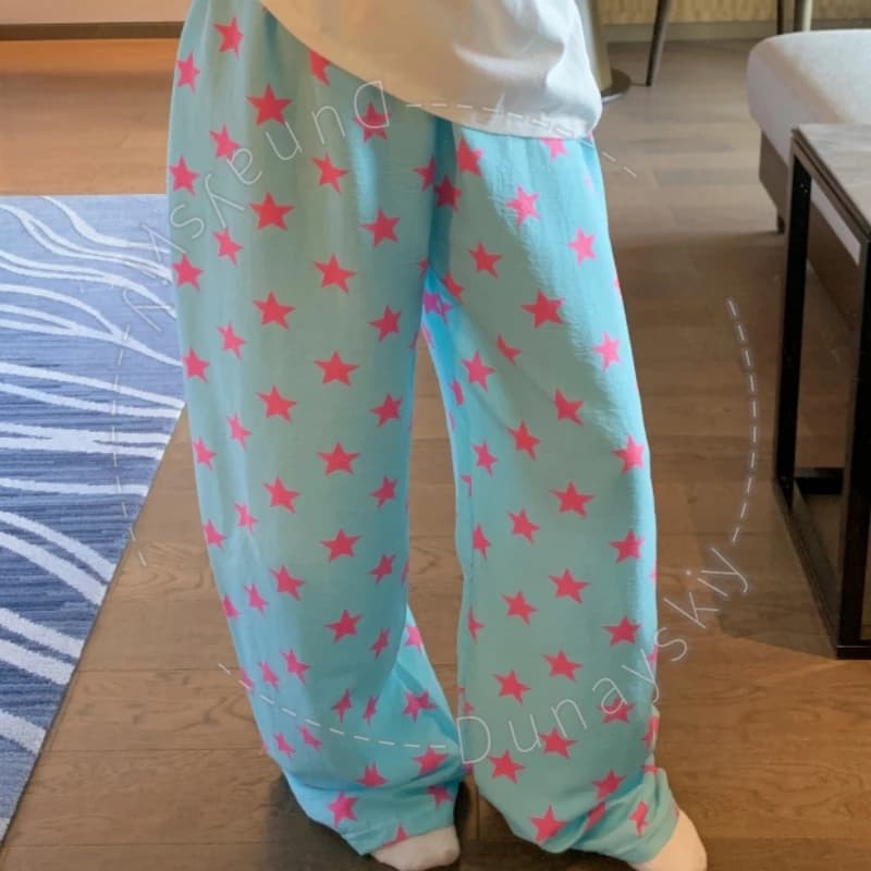 Jonathan Joestar Anime JO-joo Cosplay Pantalon de pyjama imprimé étoiles Dopamine Star, motif étoile