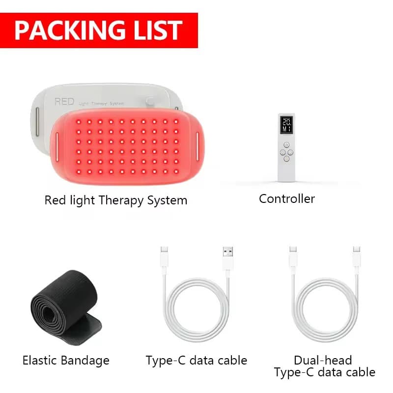Thérapie par lumière rouge LED pour le corps, 3 en 1, ceinture de thérapie par lumière LED 660nm 850