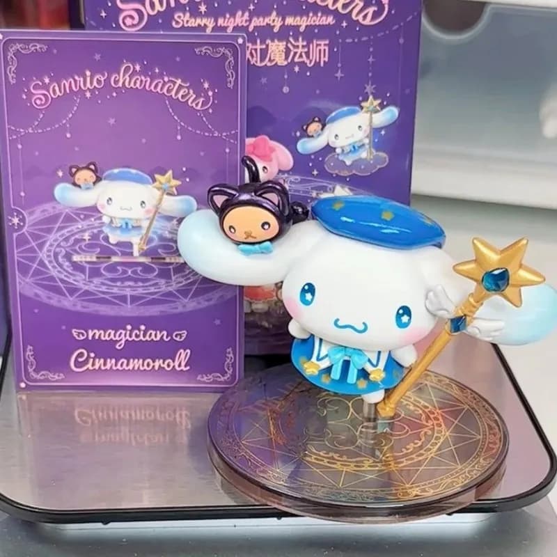 Sanurgente-Starry Night Party Mystery Box, Magician Series, Blind Box, Kuromi Pochacco, Surprise Toy