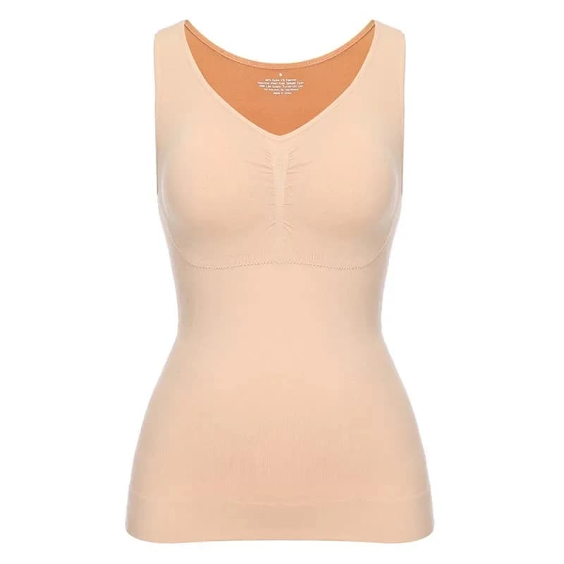 Débardeurs Camisole avec soutien-gorge rembourré intégré gilet Cami étagère soutien-gorge femmes déc