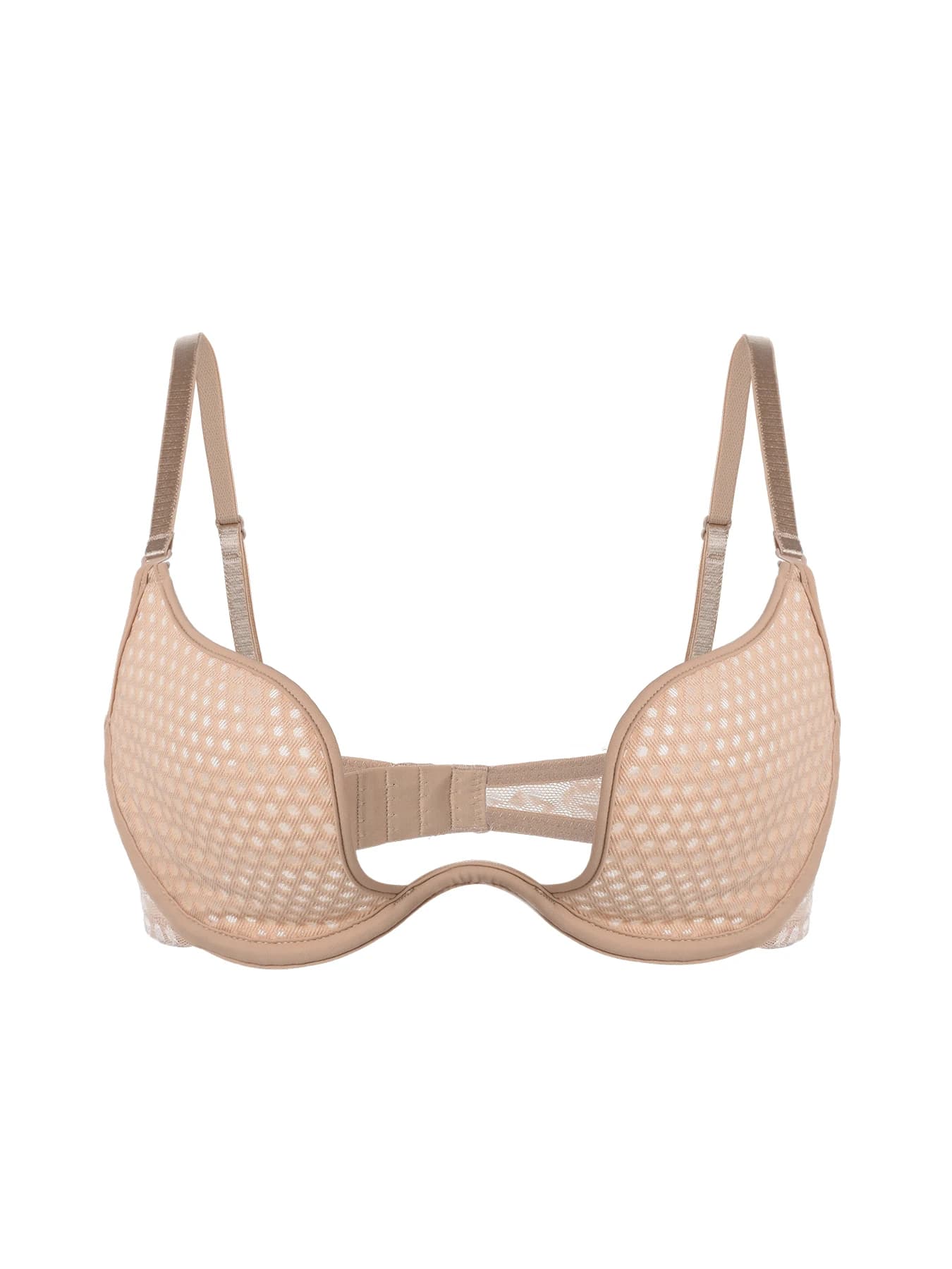 Soutien-gorge d'espacement Sexy en forme de U, maille fine, sous-vêtements respirants, à armatures, 