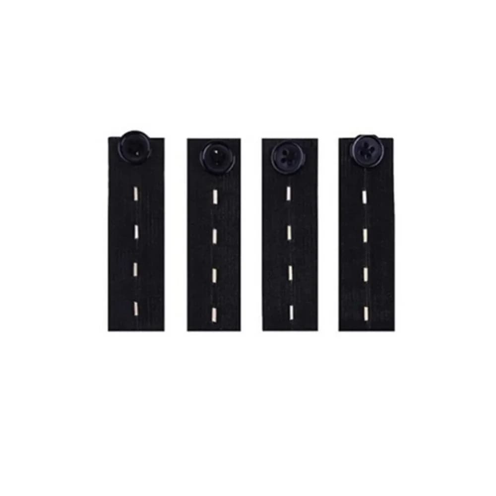4 pièces unisexe ceinture élastique Extension bouton pantalon bouton réglable pantalon de maternité 