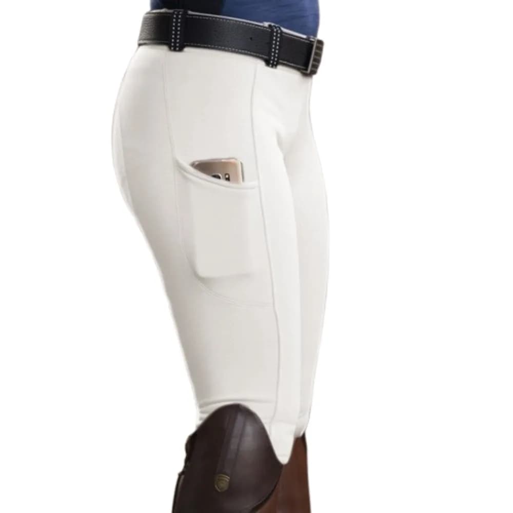 Pantalon d'équitation anti-boulochage tendance, coupe slim, élastique, pour la course hippique, coll