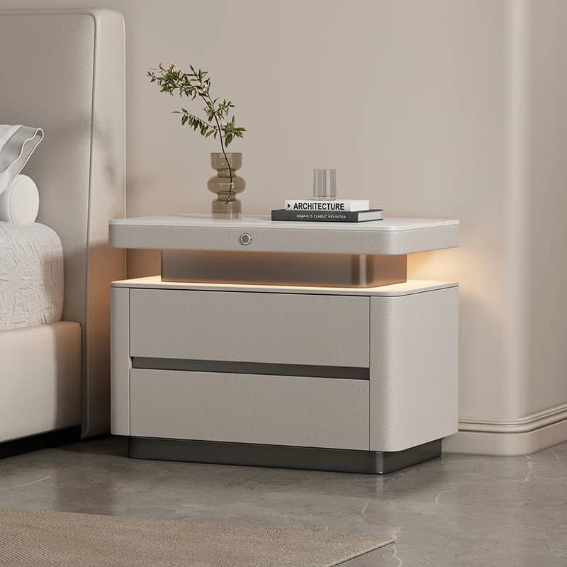 Table De chevet italienne à la mode, affichage De Style, rangement créatif, Table De nuit minimalist