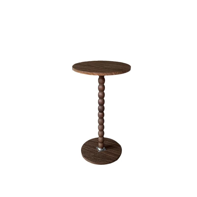 Table d'appoint ronde, petite table à boissons pour petits espaces, table de chevet moderne avec pie
