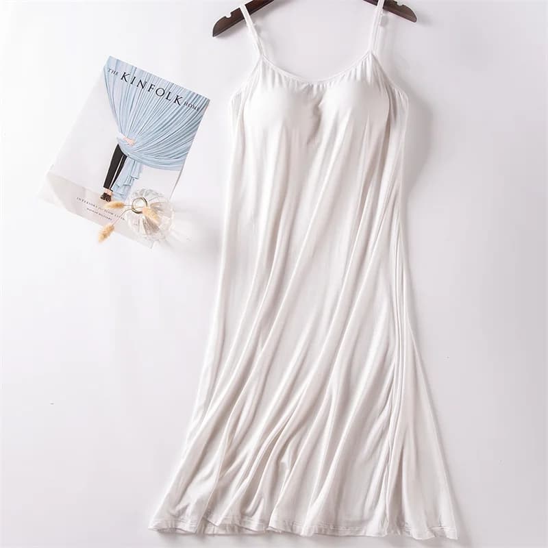 Vêtements de nuit en coton modal pour femmes, chemise de nuit confortable, vêtements de nuit doux po
