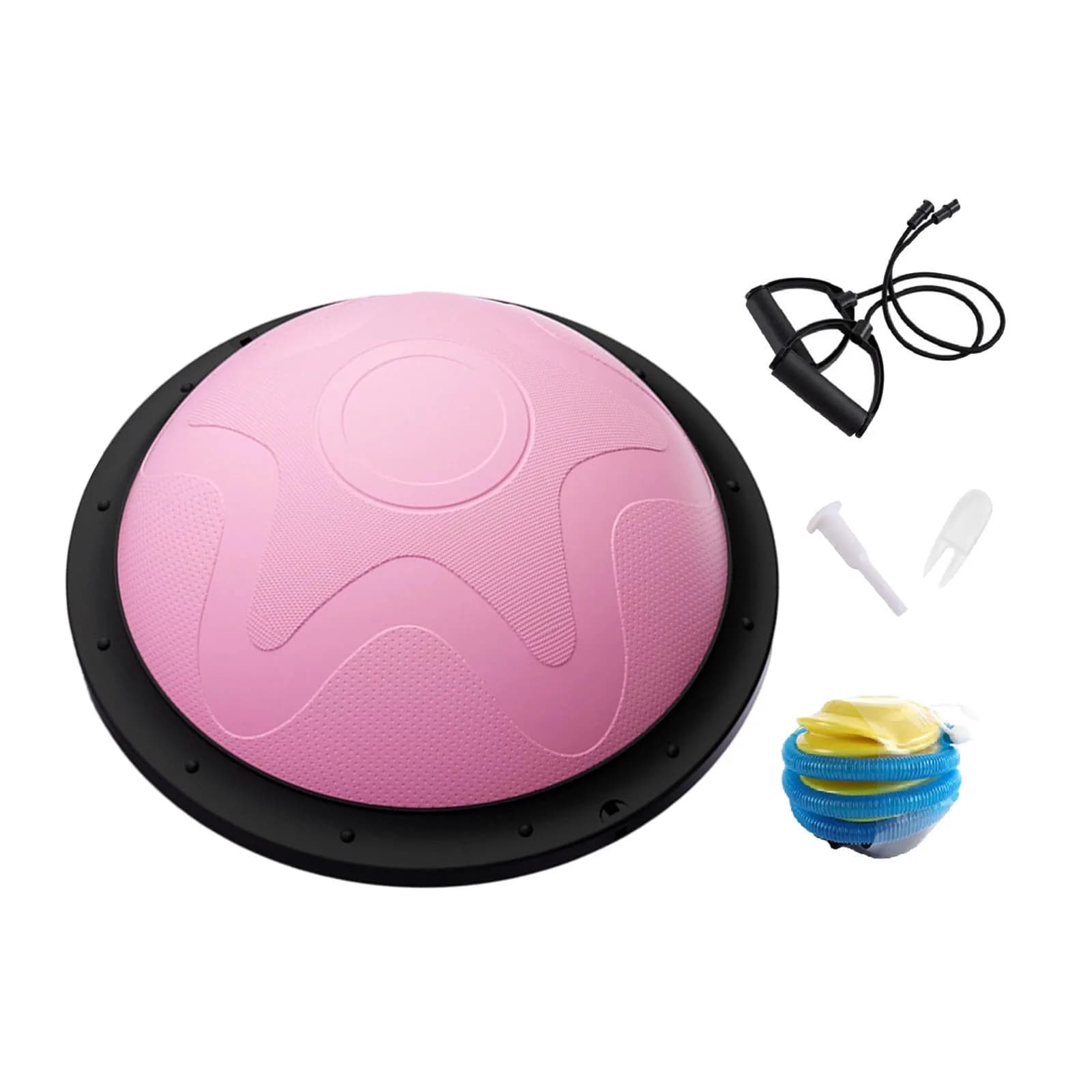 Ballon d'équilibre multifonction demi-ball pour l'entraînement du tronc, équipement d'exercice pour 