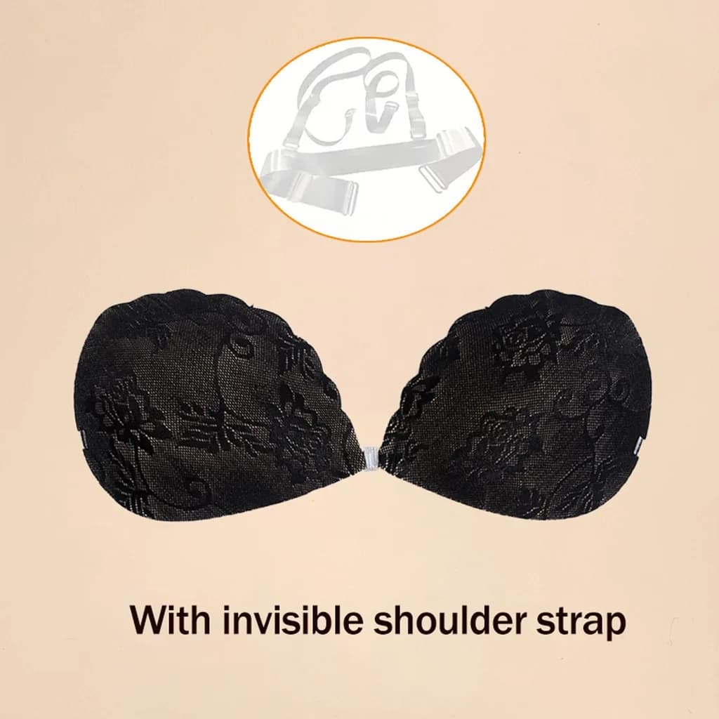 ZXYOUPING-Soutien-gorge sexy en dentelle pour femmes, soutien-gorge invisible auto-adhésif en silico