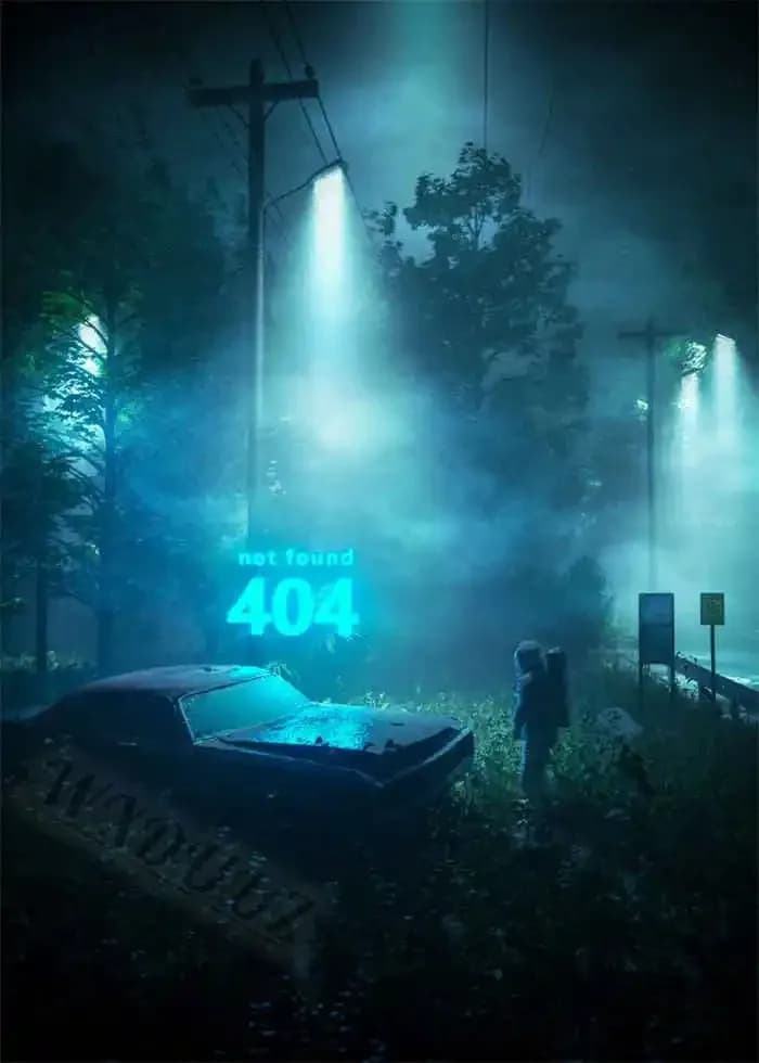 Neon Night City Paysage Affiches de voiture Cyberpunk rétro des années 80 pour chambre, peinture est