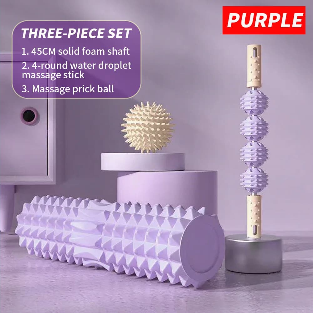 [Ensemble de massage trois pièces] Balle de massage, Rouleau de massage, Rouleau de massage en mouss