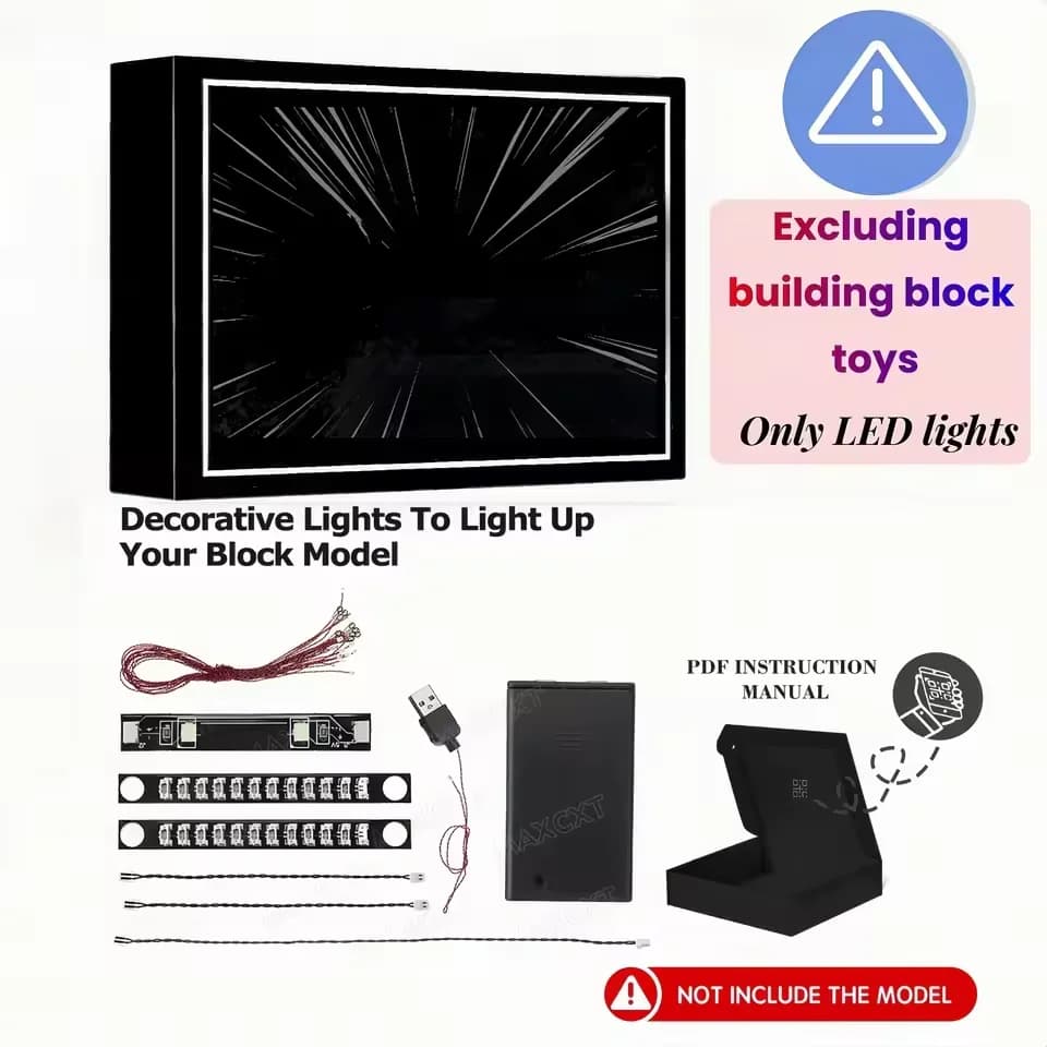 MAXCXT lumière LED pour LEGO 21351 Disney Tim Burton le cauchemar avant noël bâtiment bricolage lamp