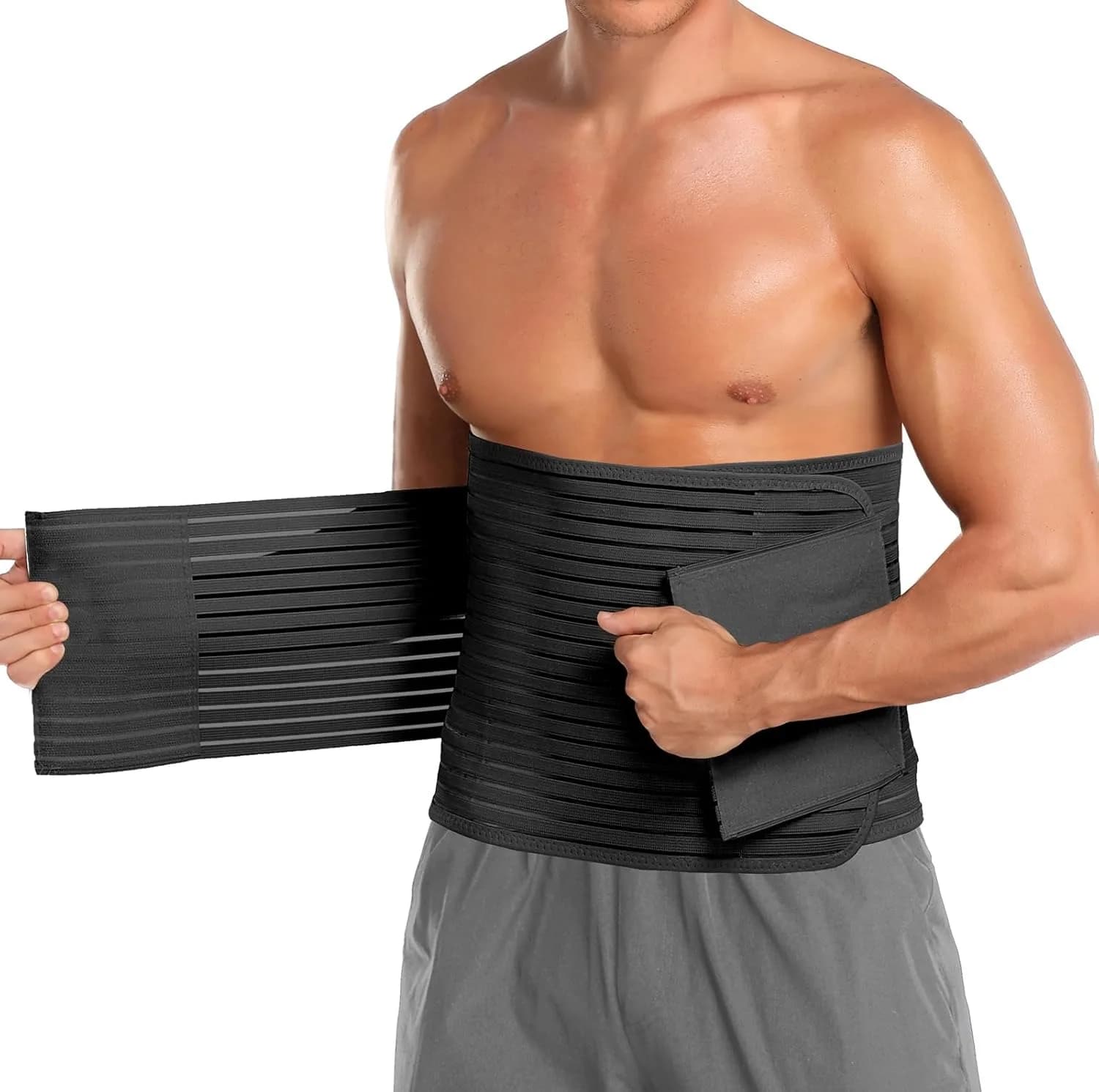 Ceinture abdominale pour hommes et femmes, bande ventrale post-partum, enveloppe de Compression pour