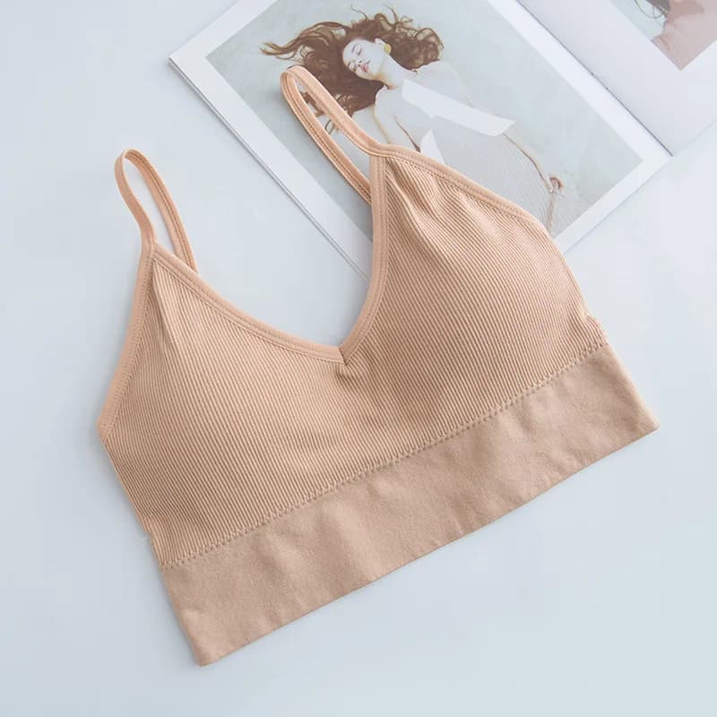 Soutiens-gorge sexy sans couture pour femmes, bralette dos nu en U, brassière respirante push-up pou