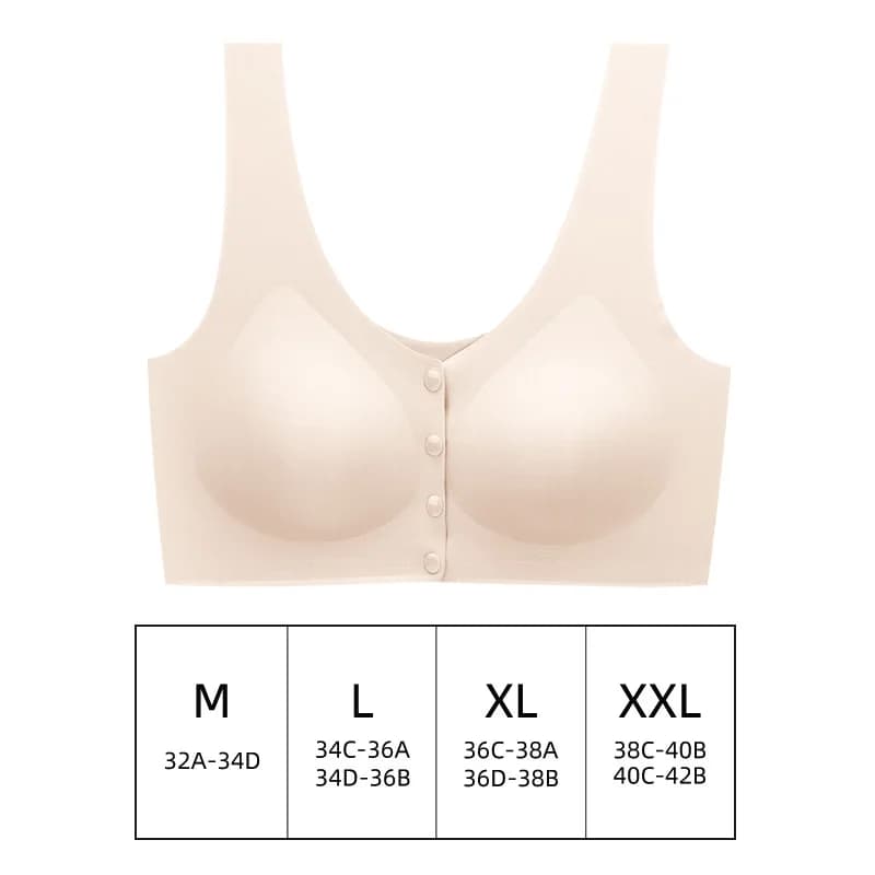 Soutien-gorge ultra-fin respirant à ouverture frontale pour femme, doux et confortable, sans traces,