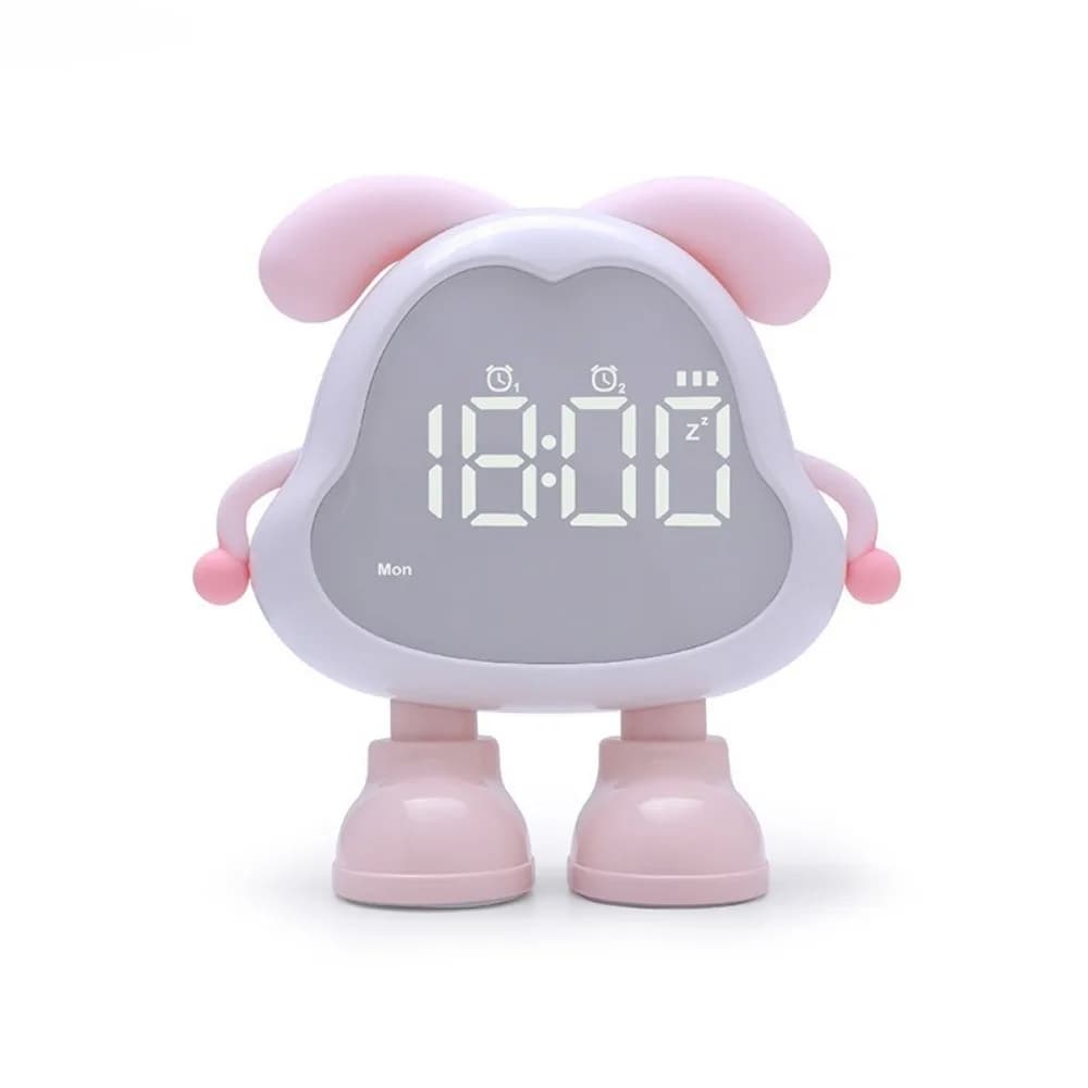 Réveil pour enfant avec lumière, volume élevé, rechargeable par USB, veilleuse pour enfant, minuteri
