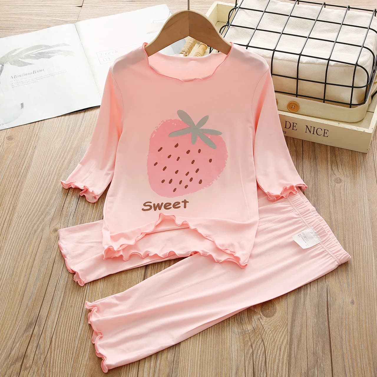 Ensemble de pyjama pour enfants, pyjama pour femme, pyjama pour adolescente, pyjama d'été pour fille