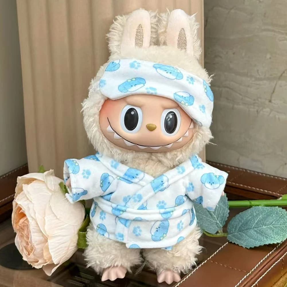 Ensemble de pyjamas aux fruits mignons pour Labubu, pyjama pomme cerise, draps, oreillers, tenue ten