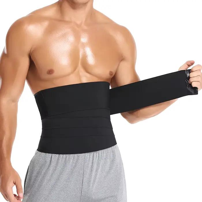 Minceur corps Shaper taille formateur enveloppement hommes ventre contrôle Corset néoprène graisse b