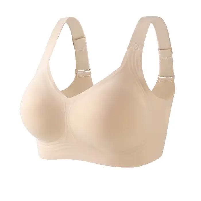 Soutien-gorge sans fil ajustable style débardeur anti-affaissement pour femme, lingerie push-up sans