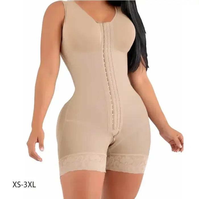 Gaine sculptante intégrale à haute compression avec broches pour le buste, idéale pour l'amincisseme
